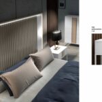 Colección 700 Monrabal Chirivella. Domitorio fabricado a mano en España con la mejor chapa natural en combinación con lacado.