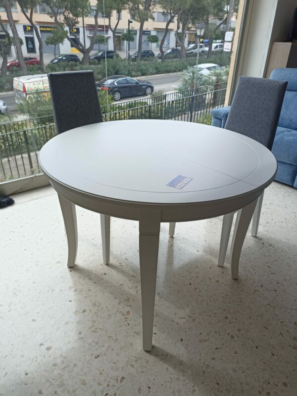 mesa extensible blanca